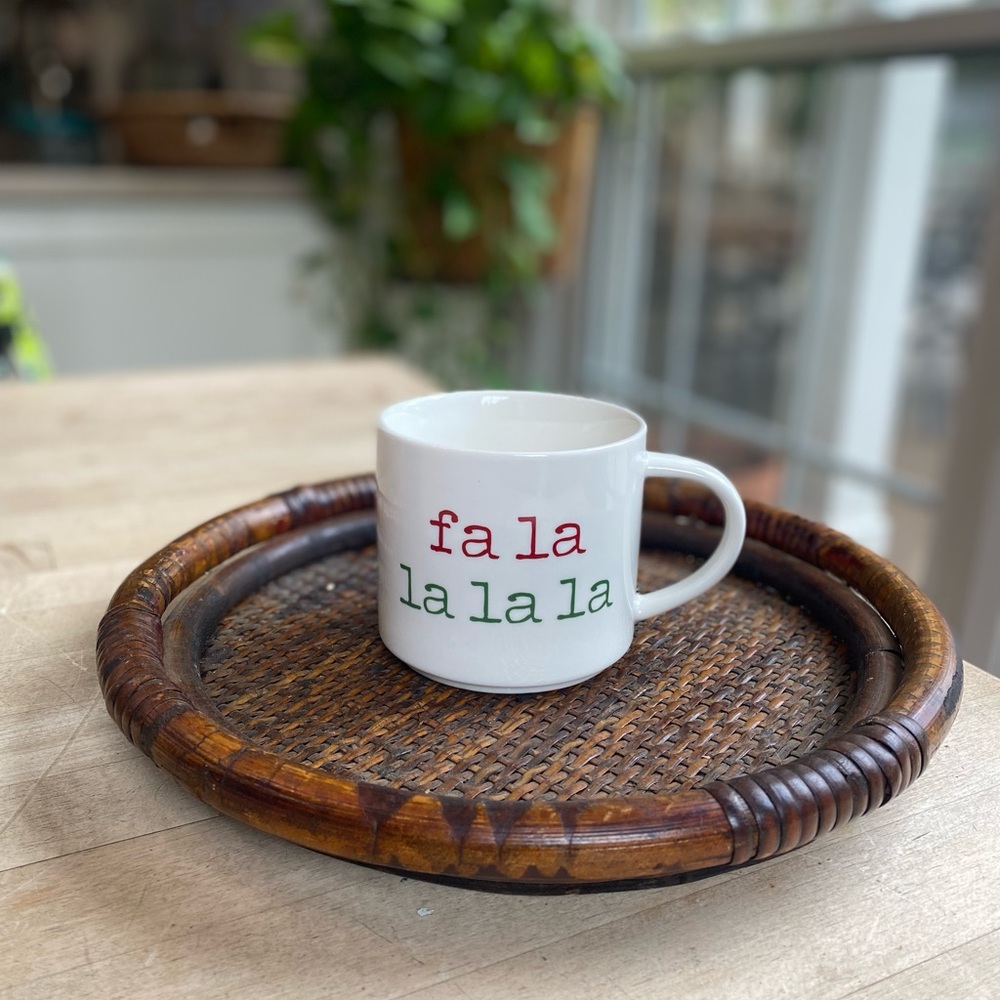 Target Threshold falalalala Porcelain Holiday Coffee Tea Cocoa Mug